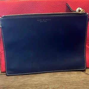 Tory Burch small pouch clutch bag Blue